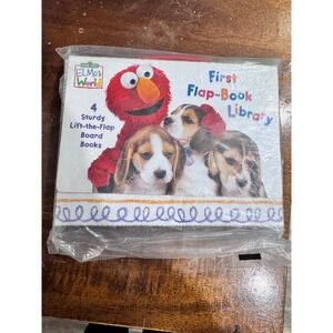 Sesame Street Elmos World First Flap Book Library 4 Lift the Flap Board‎ Books